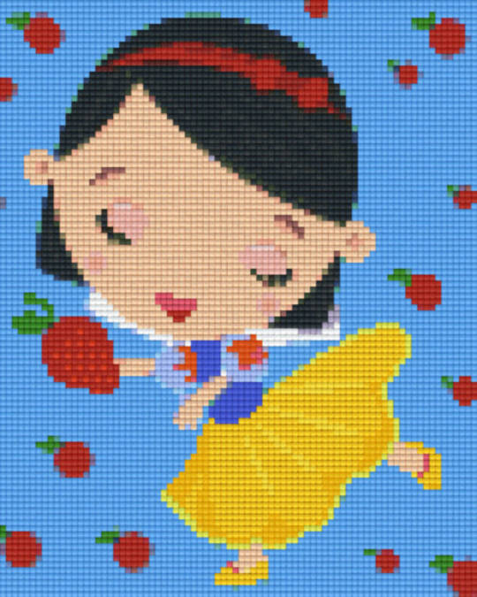 Snow White Four [4] Baseplate PixelHobby Mini-mosaic Art Kit